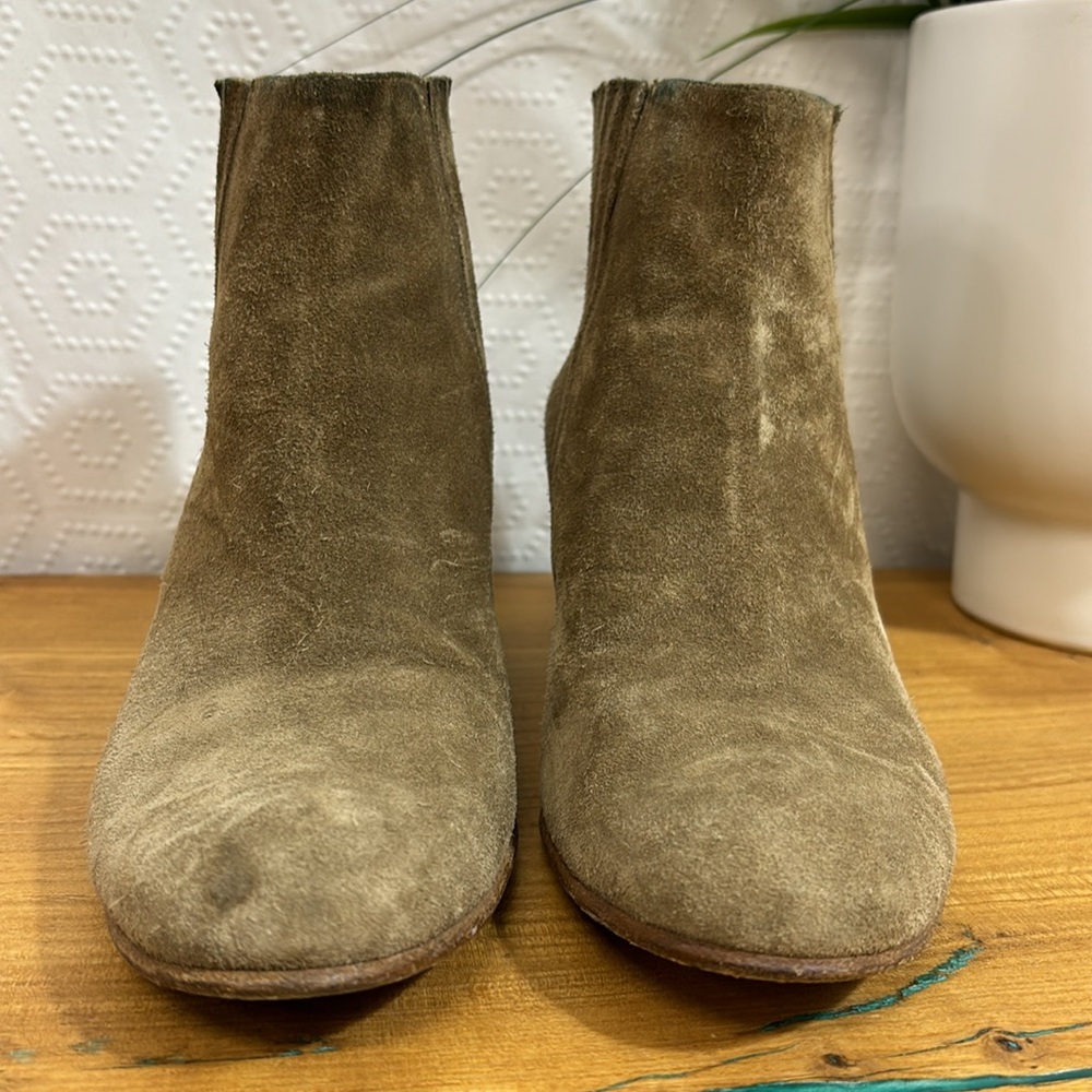 Vince Haider Suede Leather Ankle Boot Bootie - Picture 7 of 11